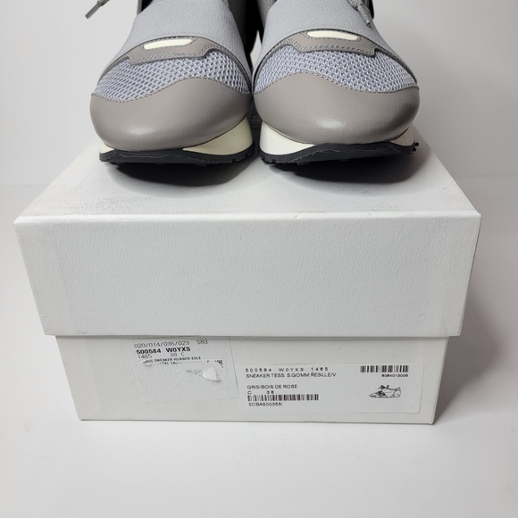 Balenciaga Grey/Burgundy Tess S Gomma Sneaker NIB size 8 / 38 - Picture 6 of 7